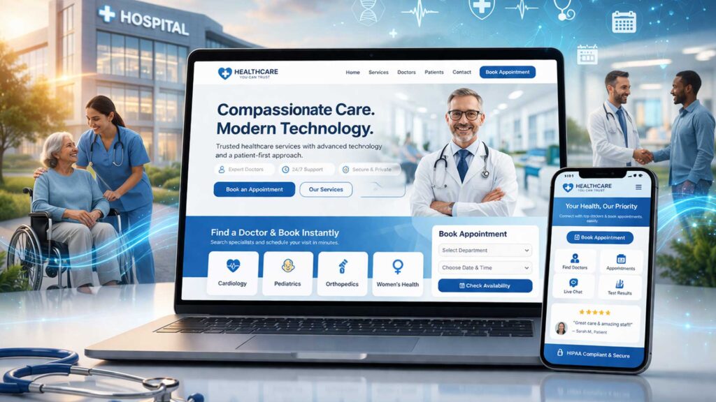 healthcare website design
